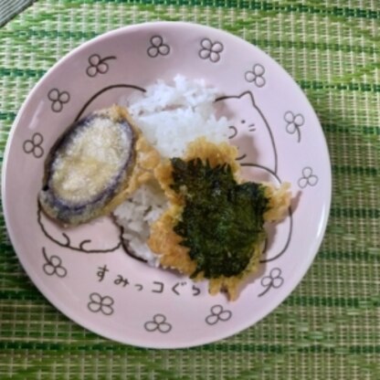 mimiちゃん(^^)野菜の天ぷら丼美味しかったですo(^▽^)oリピにポチ（≧∇≦*）雨が降るごとに寒くなって来ましたね～エアコンの使用が大分減りました